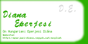 diana eperjesi business card